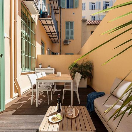 Ferienwohnung Gubernatis - Beautiful Duplex With Terrace Nizza Exterior foto