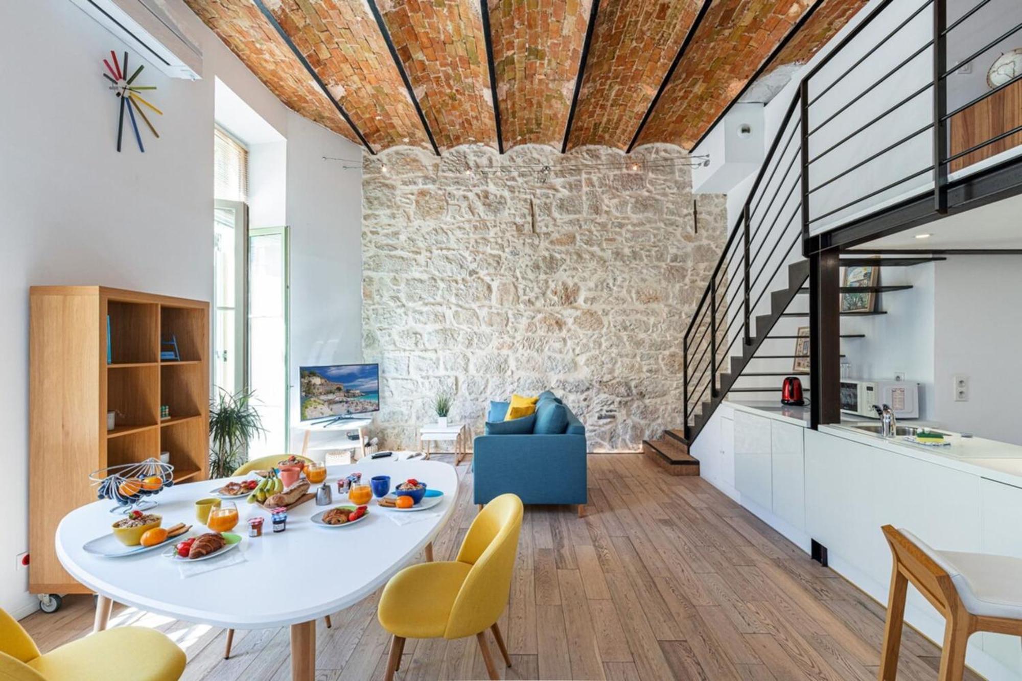 Ferienwohnung Gubernatis - Beautiful Duplex With Terrace Nizza Exterior foto