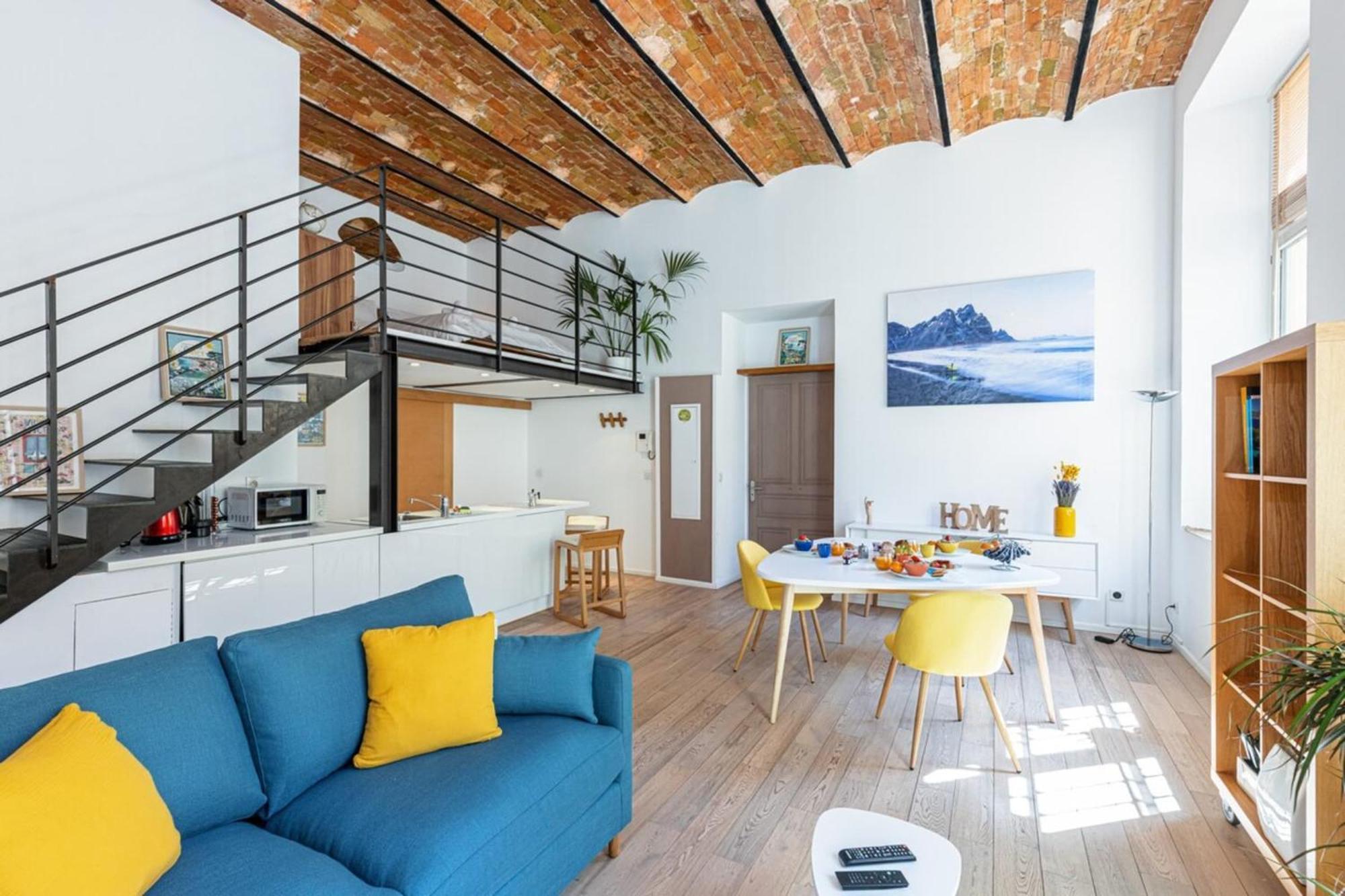 Ferienwohnung Gubernatis - Beautiful Duplex With Terrace Nizza Exterior foto