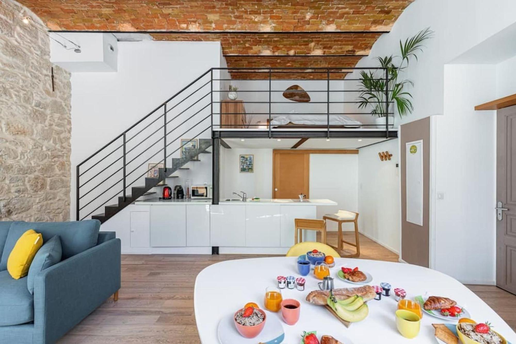 Ferienwohnung Gubernatis - Beautiful Duplex With Terrace Nizza Exterior foto
